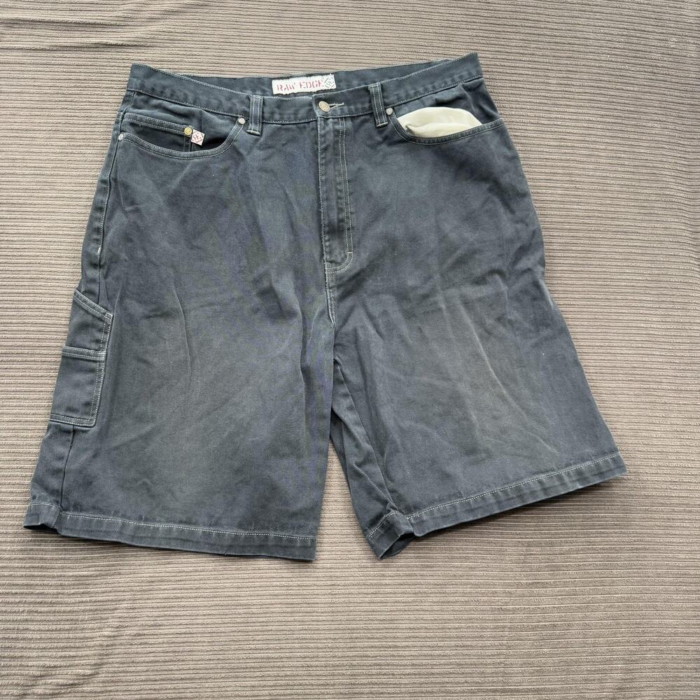 Raw Edge Shorts Mens 38 Cargo‎ Carpenter Utility Workwear Pocket